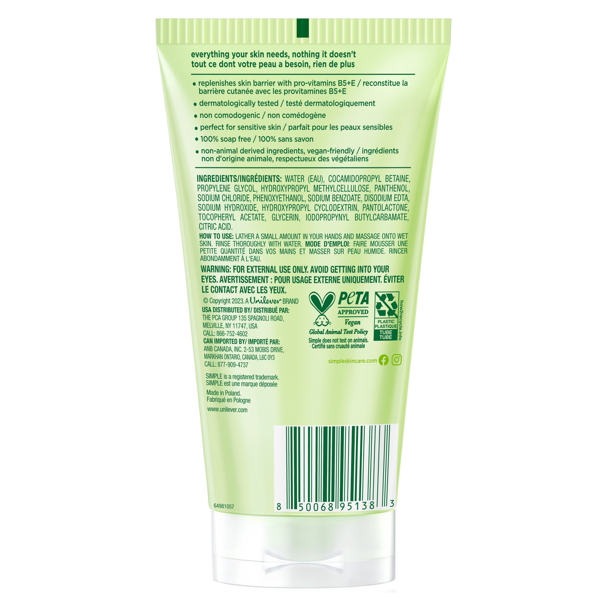 Kind To Skin Refreshing Facial Wash